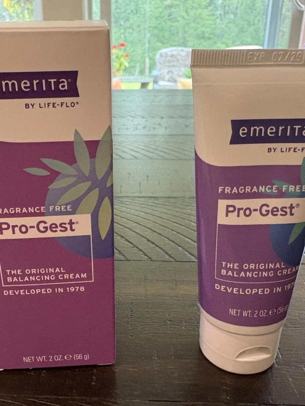 NEW Emerita Pro-Gest Fragrance Free Balancing Cream 2 oz Original Formula